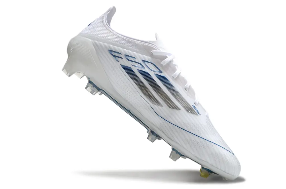 Adidas F50 Elite FG - White/Sky Blue/Metallic Silver
