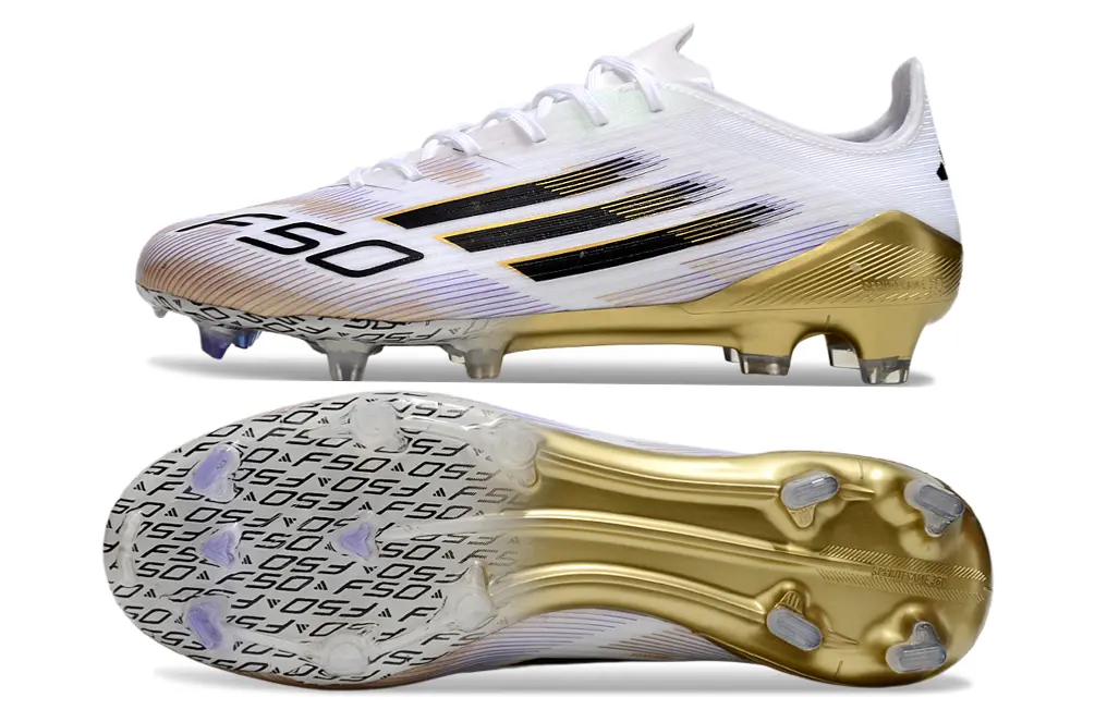 Adidas F50 Elite FG - White/Gold/Black