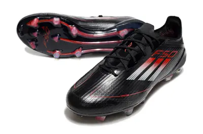 Adidas F50 Elite FG - Black/Crimson Red/White