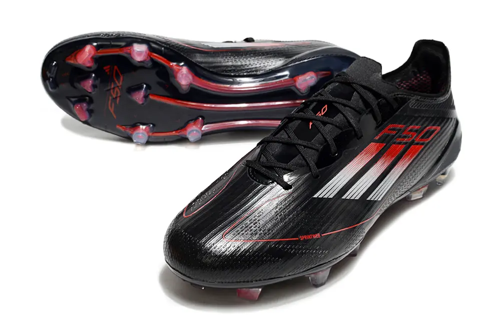 Adidas F50 Elite FG - Black/Crimson Red/White