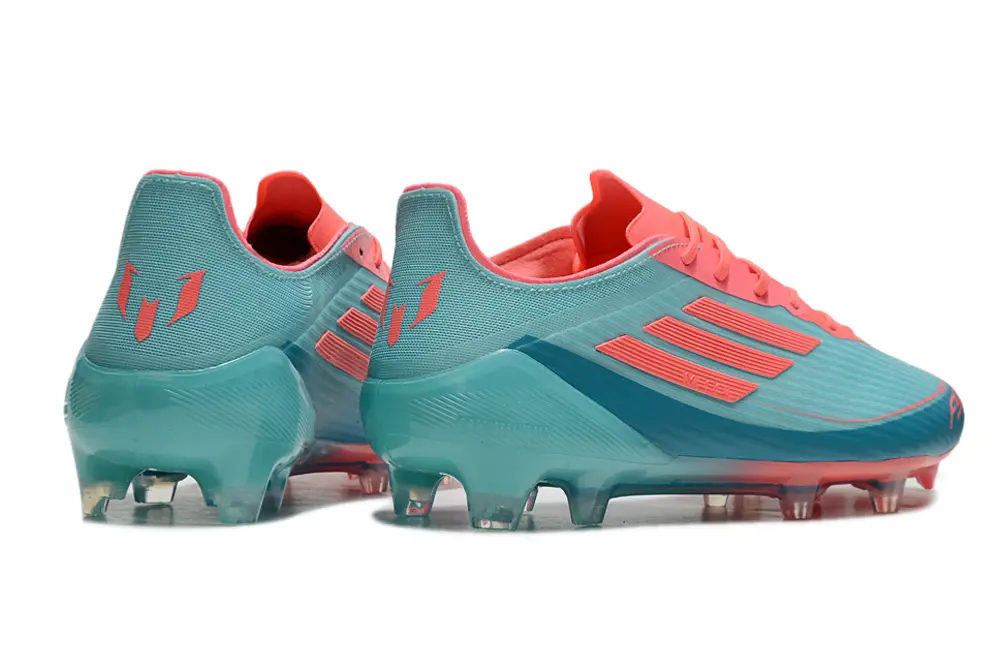 Messi x Adidas F50 Elite FG - Teal/Coral Crush/Sky Blue