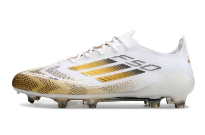 Adidas F50 Elite FG - White/Gleaming Gold/Clean White