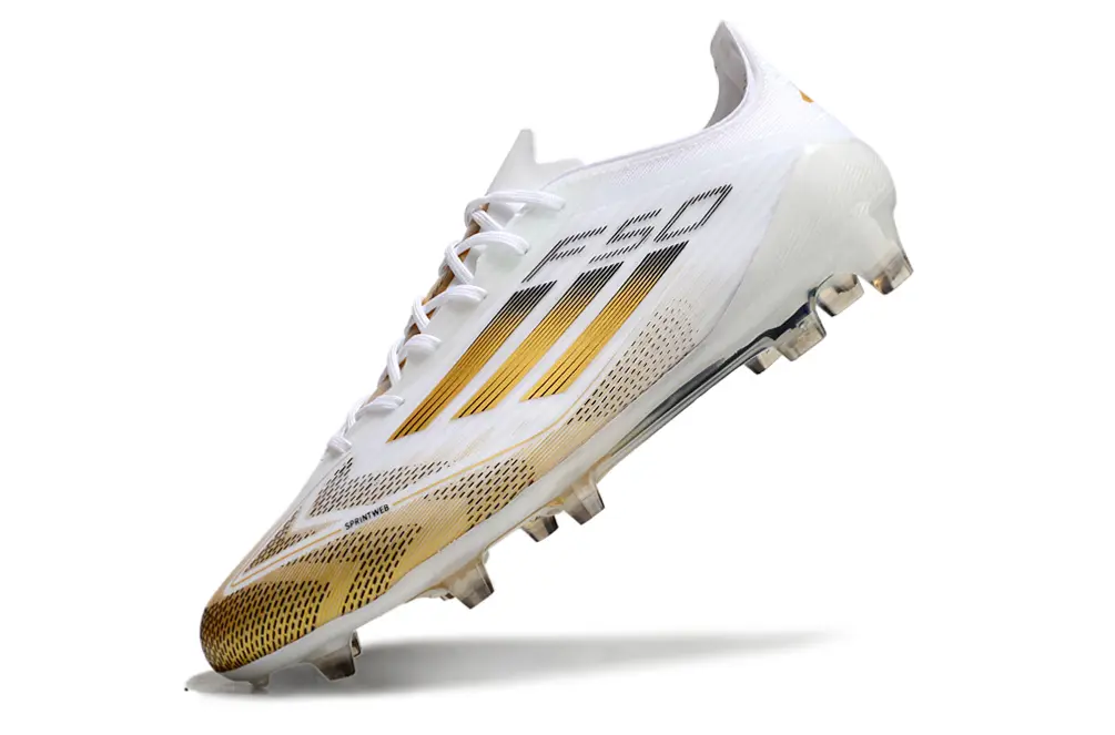 Adidas F50 Elite FG - White/Gleaming Gold/Clean White
