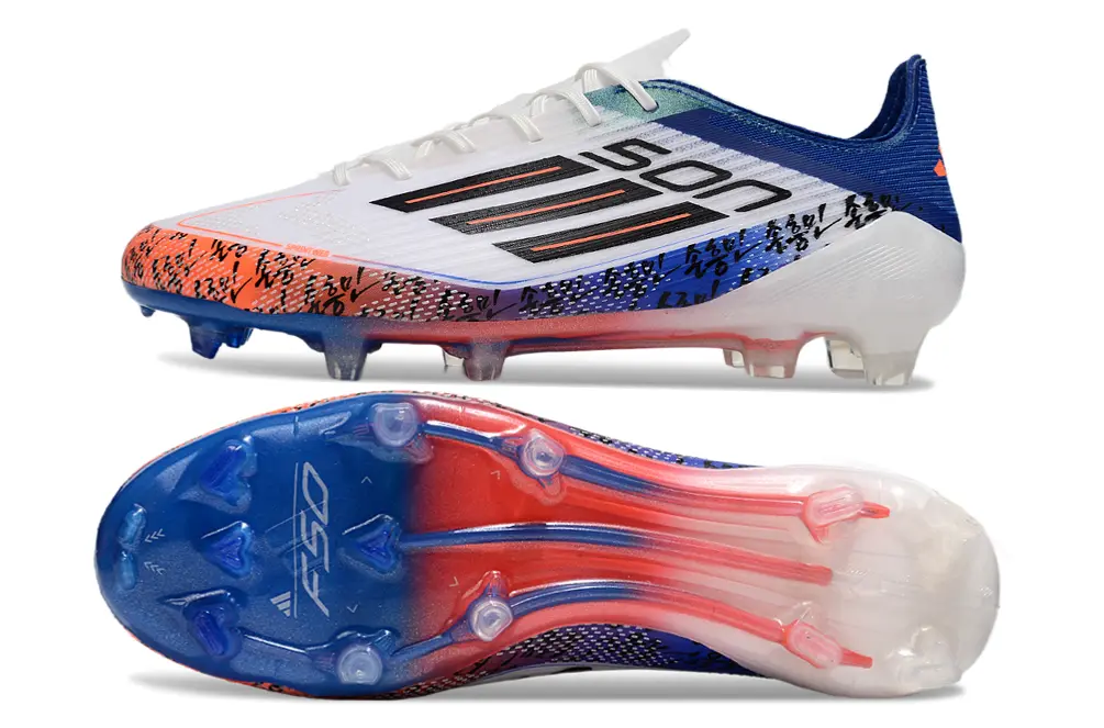 Son x Adidas F50 Elite FG - White/Vibrant Red/Deep Blue