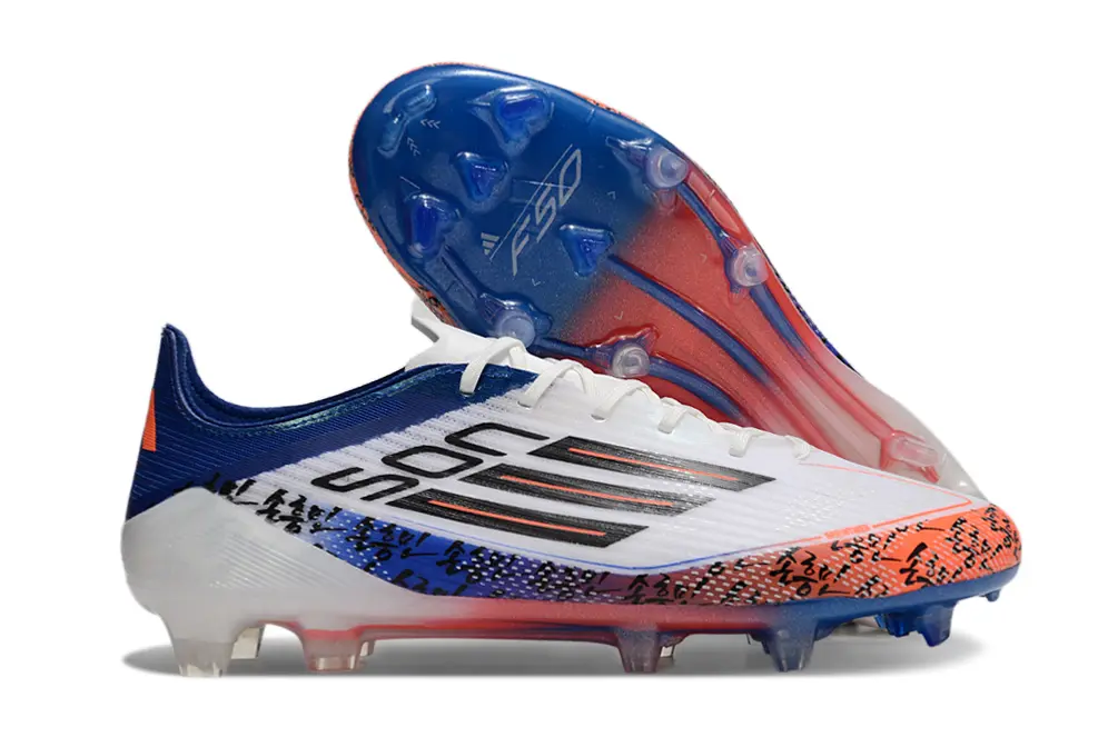 Son x Adidas F50 Elite FG - White/Vibrant Red/Deep Blue