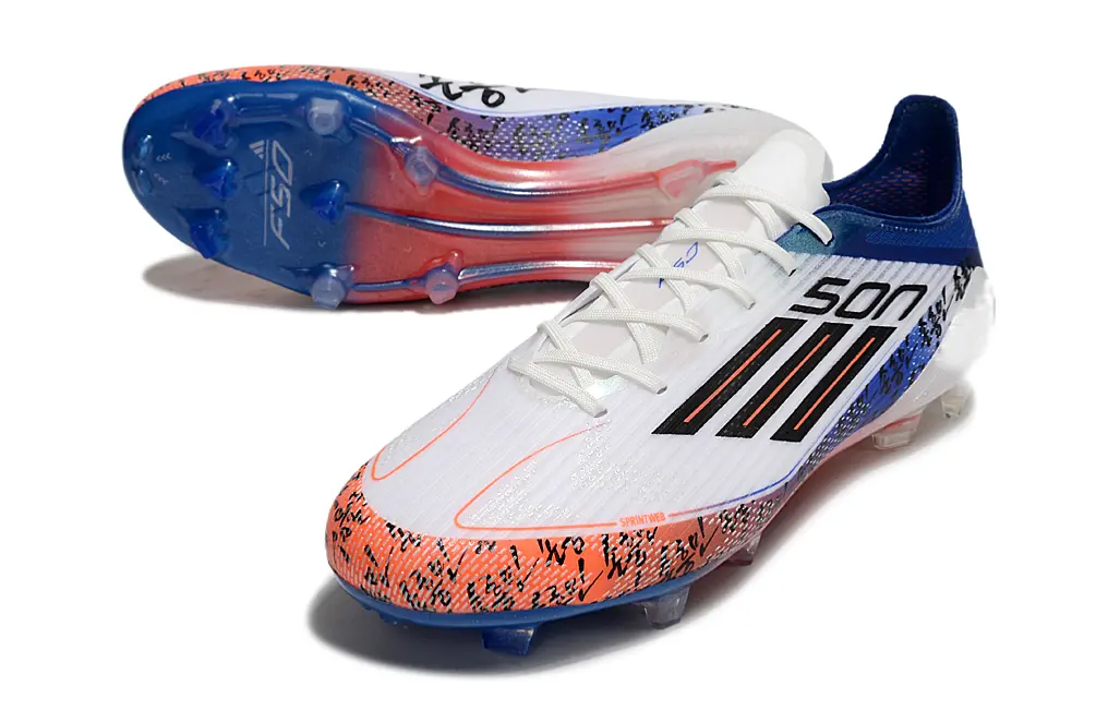 Son x Adidas F50 Elite FG - White/Vibrant Red/Deep Blue
