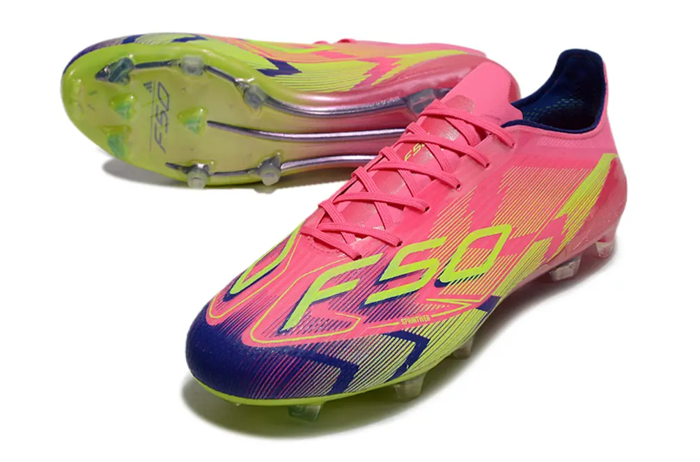 Adidas F50 Elite SG - Pink/Neon Yellow/Navy Blue