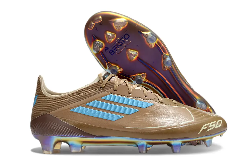Bad Bunny x Messi x Adidas F50 Elite FG - Brown/Rich Earth/Golden Accents