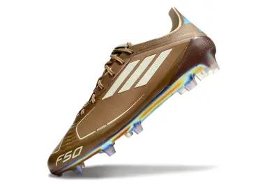 Bad Bunny x Messi x Adidas F50 Elite FG - Brown/Rich Earth/Golden Accents