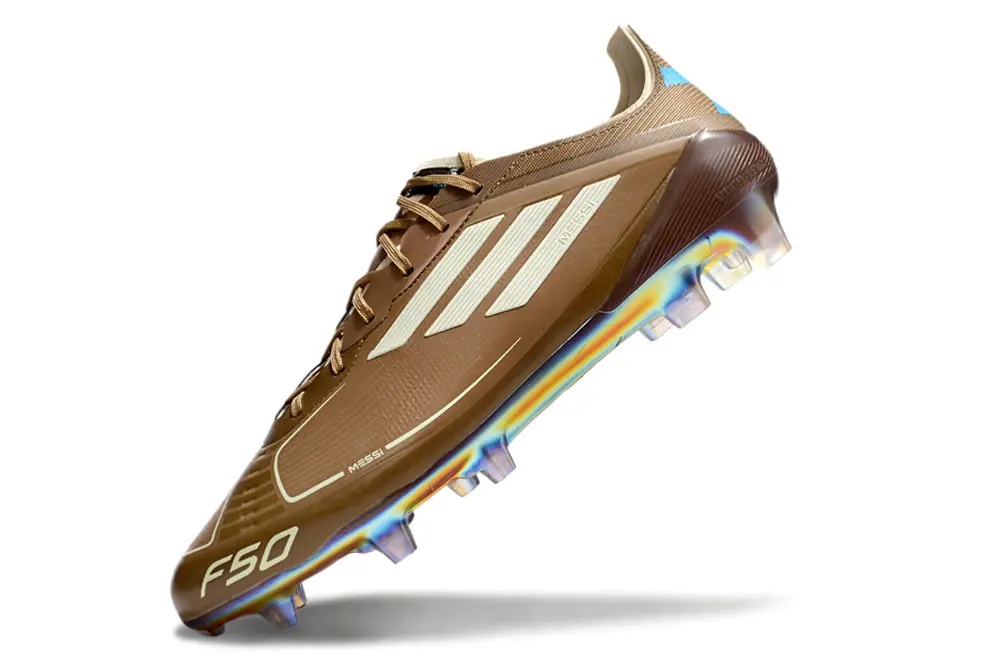 Bad Bunny x Messi x Adidas F50 Elite FG - Brown/Rich Earth/Golden Accents