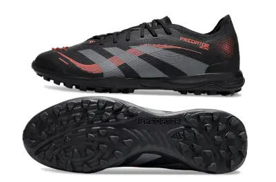 Adidas Predator 25 Elite TF - Black/Crimson Red/Grey Shade
