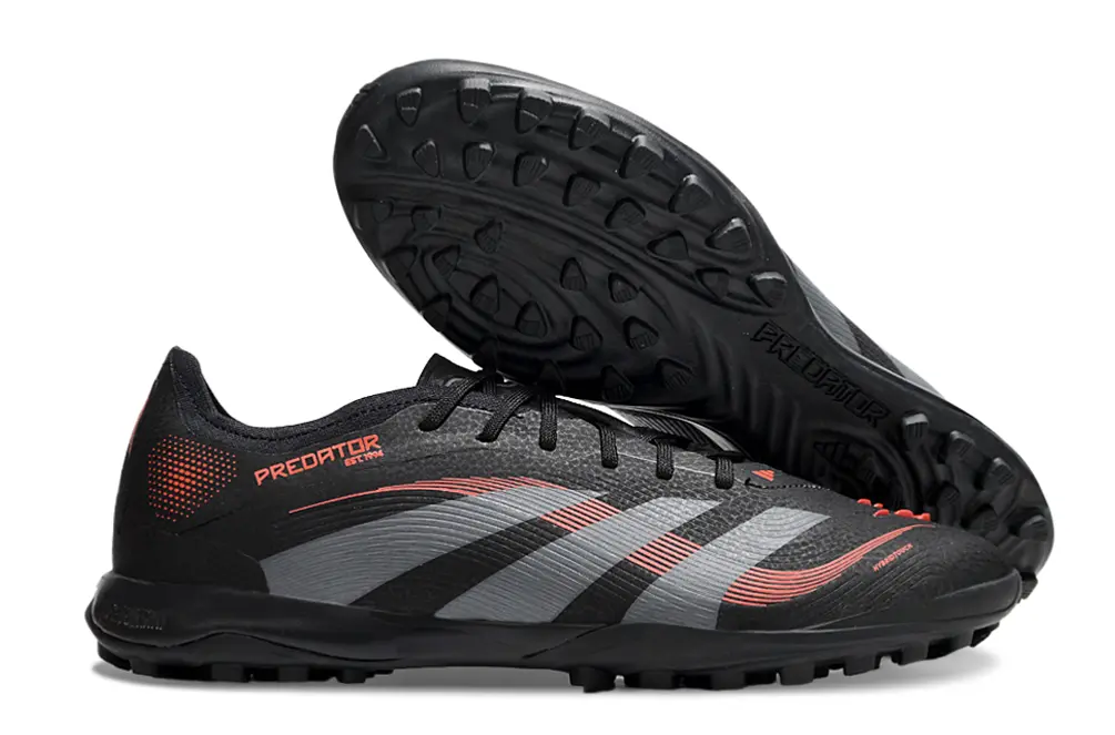 Adidas Predator 25 Elite TF - Black/Crimson Red/Grey Shade