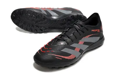Adidas Predator 25 Elite TF - Black/Crimson Red/Grey Shade