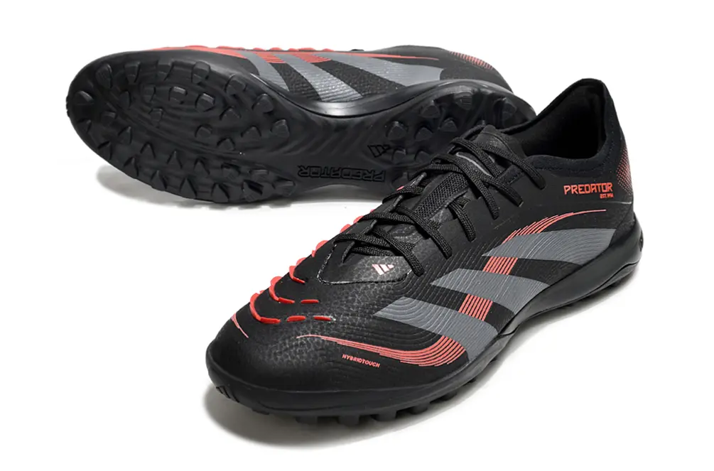 Adidas Predator 25 Elite TF - Black/Crimson Red/Grey Shade
