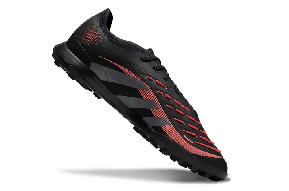 Adidas Predator 25 Elite TF - Black/Crimson Red/Grey Shade