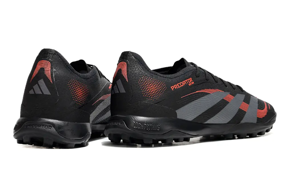 Adidas Predator 25 Elite TF - Black/Crimson Red/Grey Shade