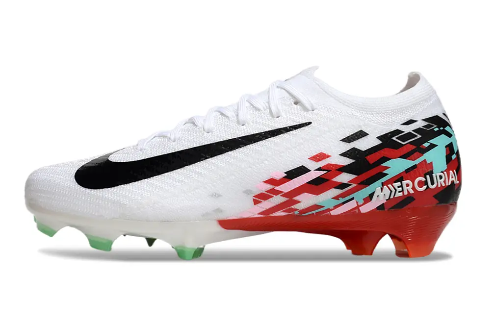 Nike Air Zoom Mercurial Vapor 16 Elite FG - White/Bright Red/Teal Green