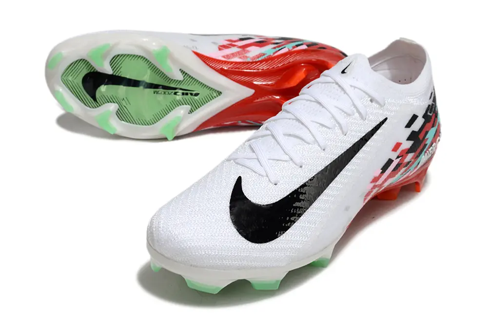 Nike Air Zoom Mercurial Vapor 16 Elite FG - White/Bright Red/Teal Green