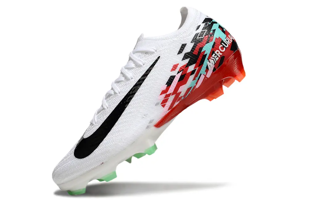Nike Air Zoom Mercurial Vapor 16 Elite FG - White/Bright Red/Teal Green