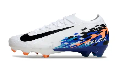 Nike Air Zoom Mercurial Vapor 16 Elite FG - White/Vibrant Blue/Fiery Orange