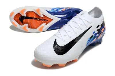 Nike Air Zoom Mercurial Vapor 16 Elite FG - White/Vibrant Blue/Fiery Orange