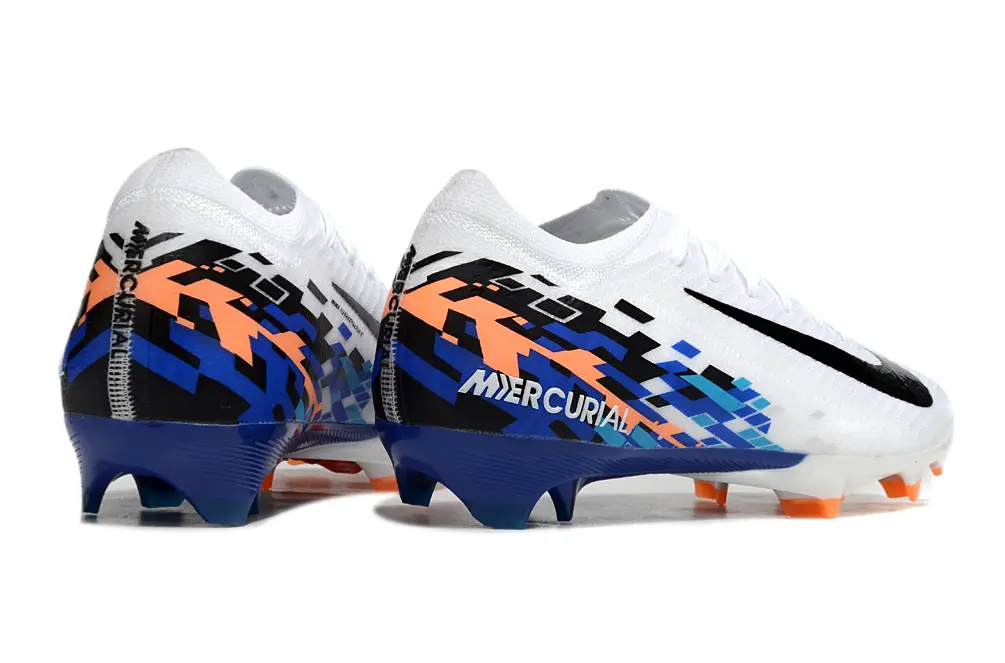 Nike Air Zoom Mercurial Vapor 16 Elite FG - White/Vibrant Blue/Fiery Orange
