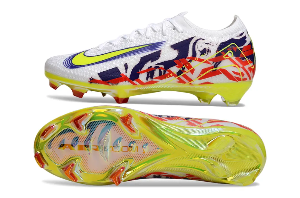 Nike Air Zoom Mercurial Vapor 16 Elite FG - White/Vibrant Yellow/Fiery Red