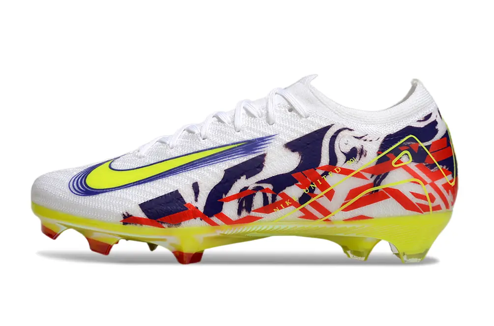 Nike Air Zoom Mercurial Vapor 16 Elite FG - White/Vibrant Yellow/Fiery Red