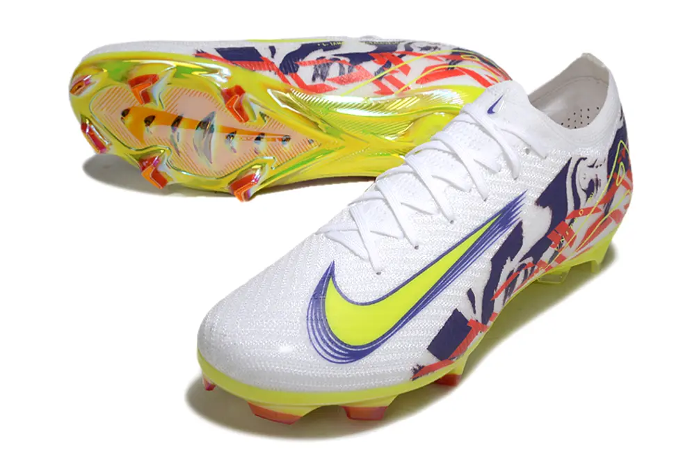 Nike Air Zoom Mercurial Vapor 16 Elite FG - White/Vibrant Yellow/Fiery Red