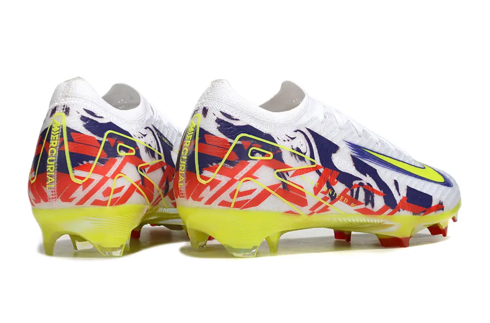Nike Air Zoom Mercurial Vapor 16 Elite FG - White/Vibrant Yellow/Fiery Red