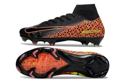Nike Air Zoom Mercurial Superfly 10 Elite FG - Black/Flame Orange/Electric Yellow