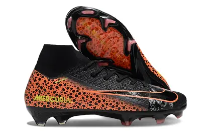 Nike Air Zoom Mercurial Superfly 10 Elite FG - Black/Flame Orange/Electric Yellow
