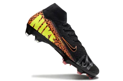 Nike Air Zoom Mercurial Superfly 10 Elite FG - Black/Flame Orange/Electric Yellow
