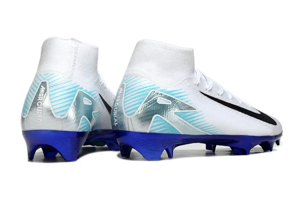 Nike Air Zoom Mercurial Superfly 10 Elite FG - White/Sky Blue/Deep Purple