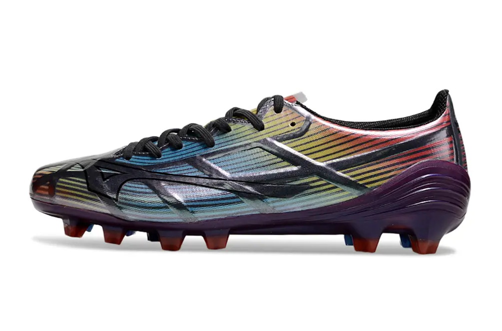 Mizuno Alpha Elite FG - Black/Vivid Red/Neon Yellow