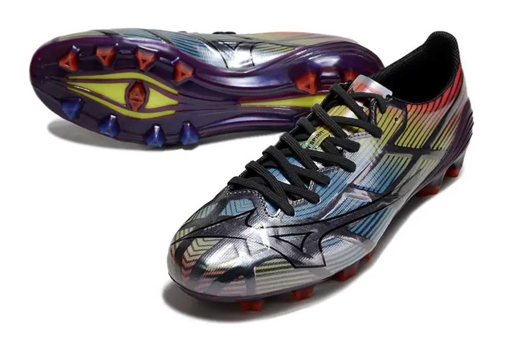 Mizuno Alpha Elite FG - Black/Vivid Red/Neon Yellow