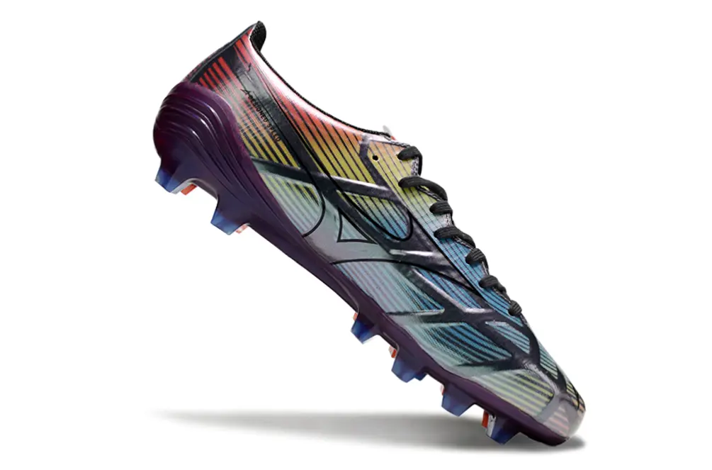 Mizuno Alpha Elite FG - Black/Vivid Red/Neon Yellow