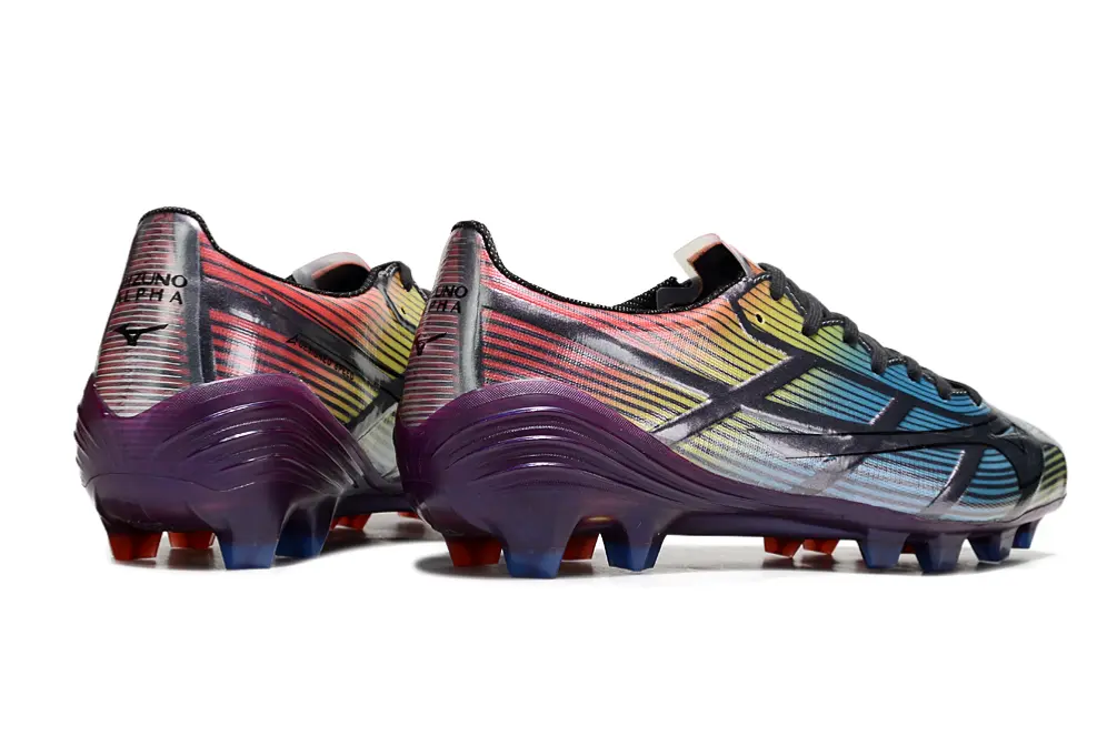 Mizuno Alpha Elite FG - Black/Vivid Red/Neon Yellow