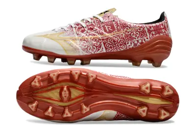 Mizuno Alpha Elite FG - Red/Gold Accent/White Base