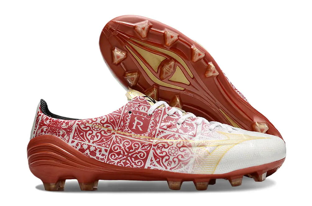 Mizuno Alpha Elite FG - Red/Gold Accent/White Base
