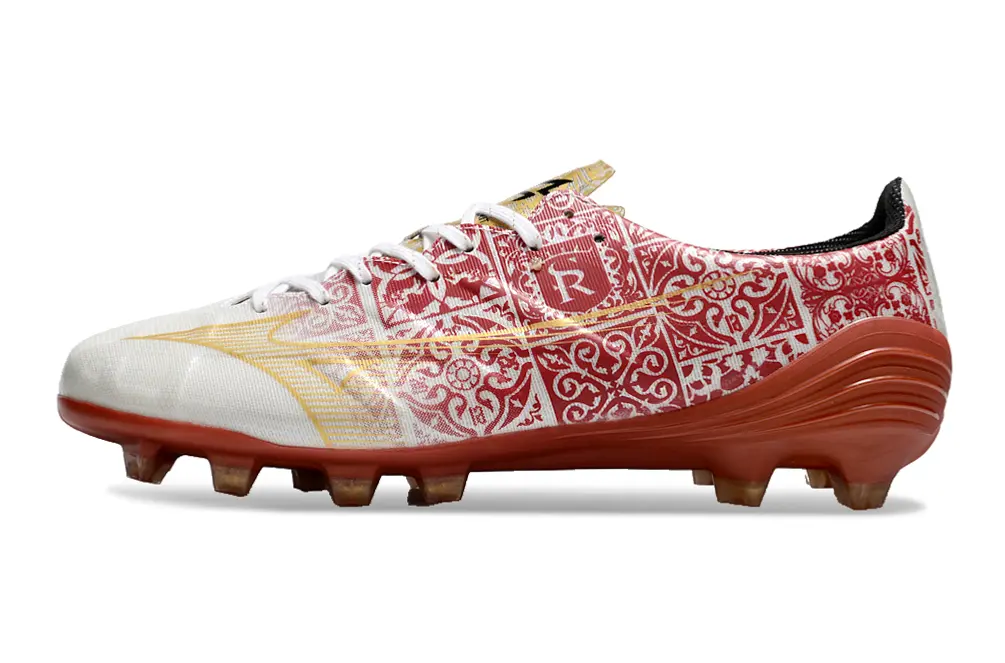 Mizuno Alpha Elite FG - Red/Gold Accent/White Base