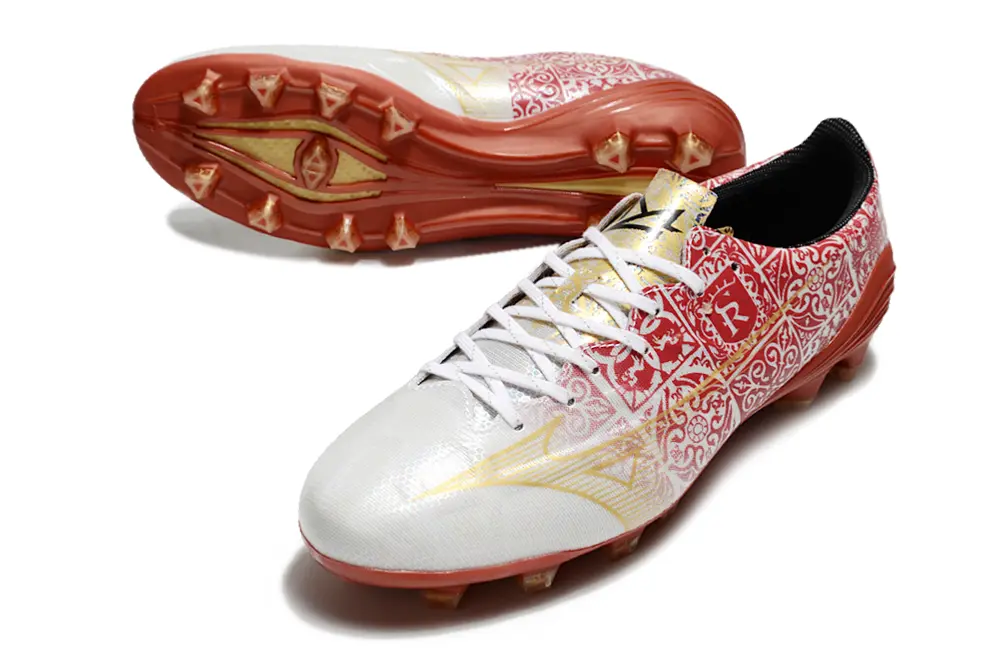 Mizuno Alpha Elite FG - Red/Gold Accent/White Base