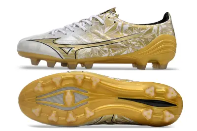 Mizuno Alpha Elite FG - Gold/Light Gold/White