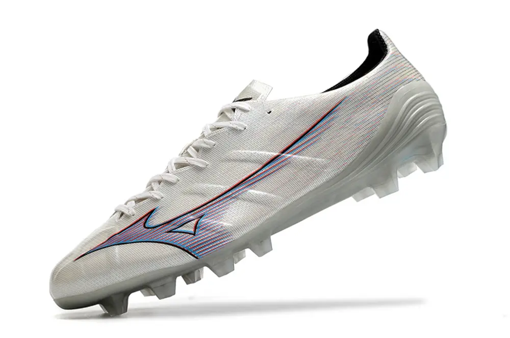 Mizuno Alpha Elite FG - White/Sky Blue/Crimson Red