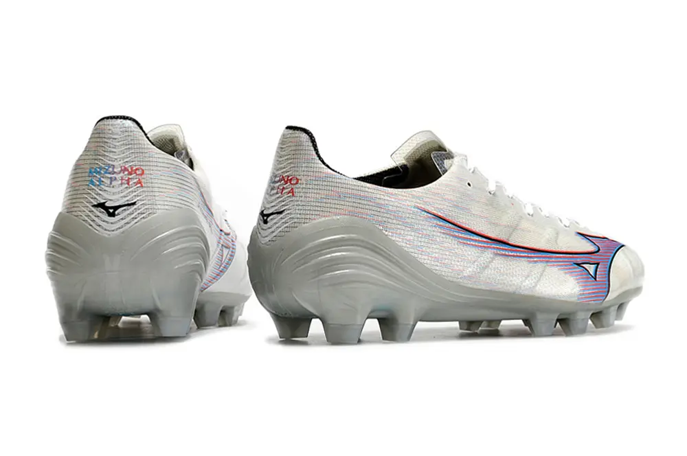 Mizuno Alpha Elite FG - White/Sky Blue/Crimson Red