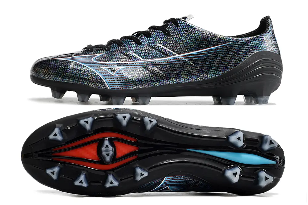 Mizuno Alpha Elite FG - Black/Iridescent Blue/Iridescent Purple