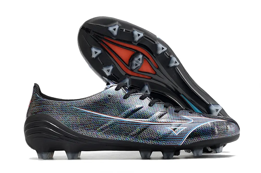Mizuno Alpha Elite FG - Black/Iridescent Blue/Iridescent Purple