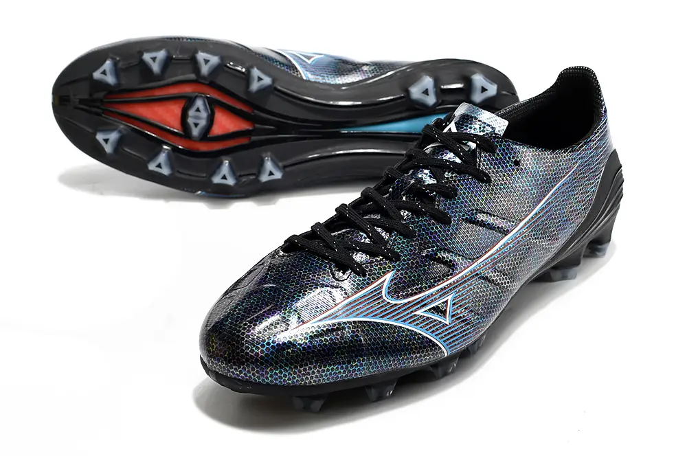 Mizuno Alpha Elite FG - Black/Iridescent Blue/Iridescent Purple
