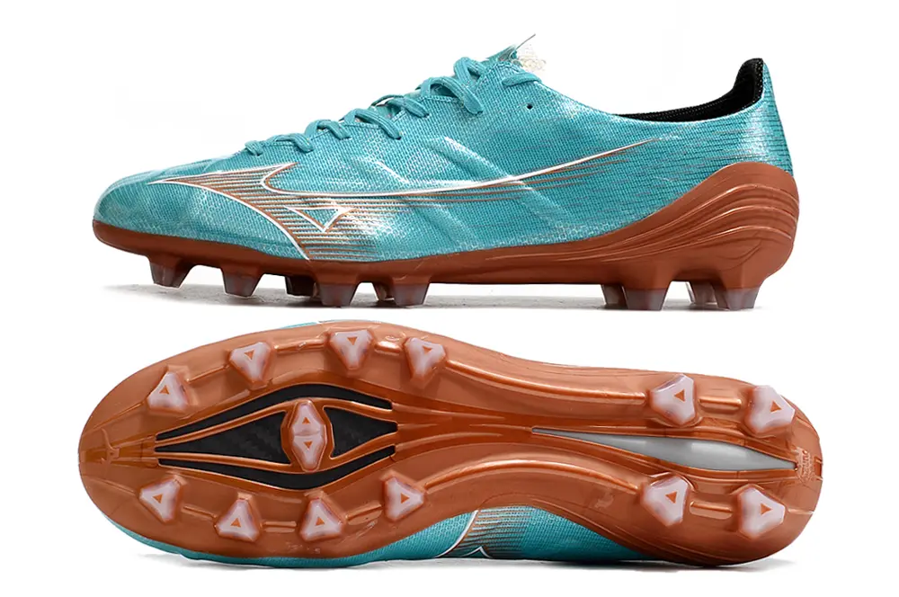 Mizuno Alpha Elite FG - Aqua/Copper/Gold