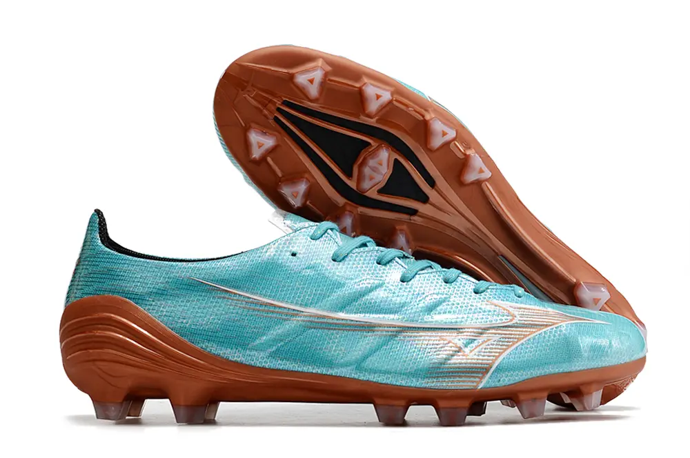 Mizuno Alpha Elite FG - Aqua/Copper/Gold
